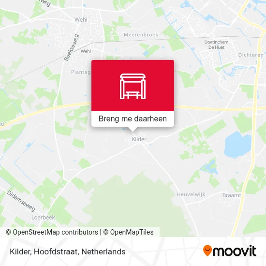 Kilder, Hoofdstraat kaart