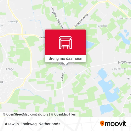 Azewijn, Laakweg kaart