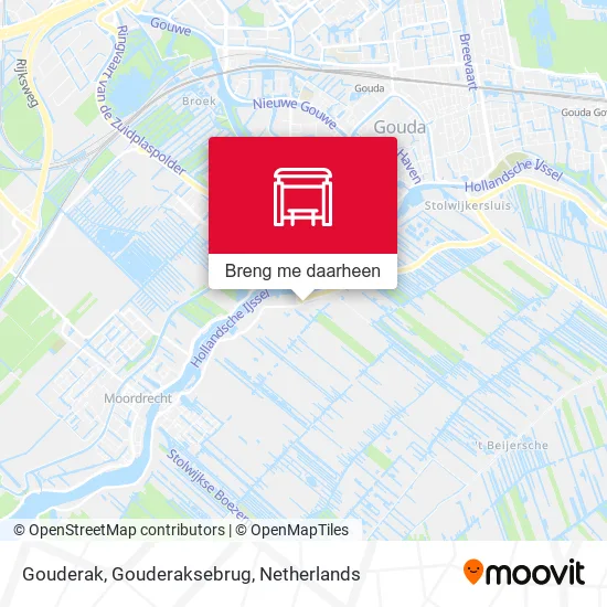 Gouderak, Gouderaksebrug kaart