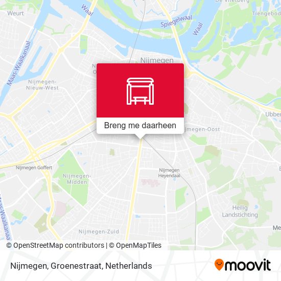 Nijmegen, Groenestraat kaart