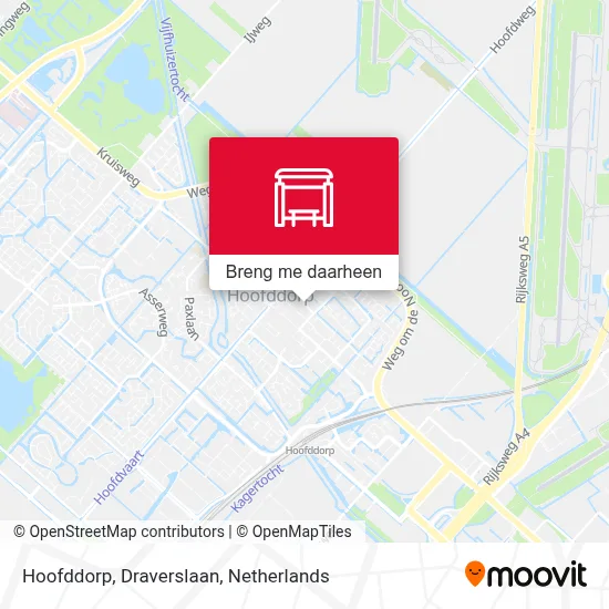 Hoofddorp, Draverslaan kaart