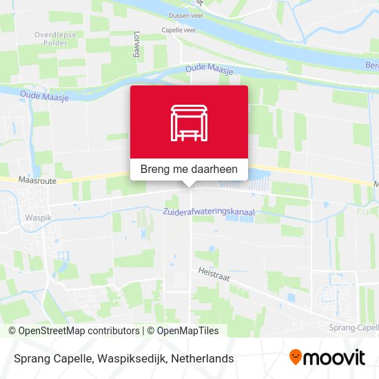 Sprang Capelle, Waspiksedijk kaart