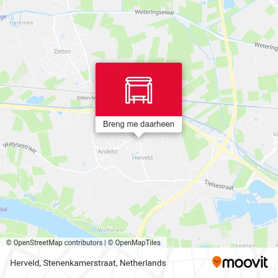 Herveld, Stenenkamerstraat kaart
