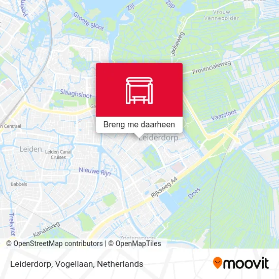 Leiderdorp, Vogellaan kaart