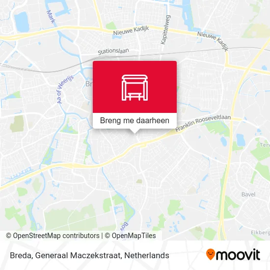 Breda, Generaal Maczekstraat kaart