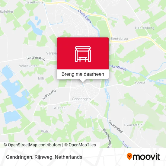 Gendringen, Rijnweg kaart
