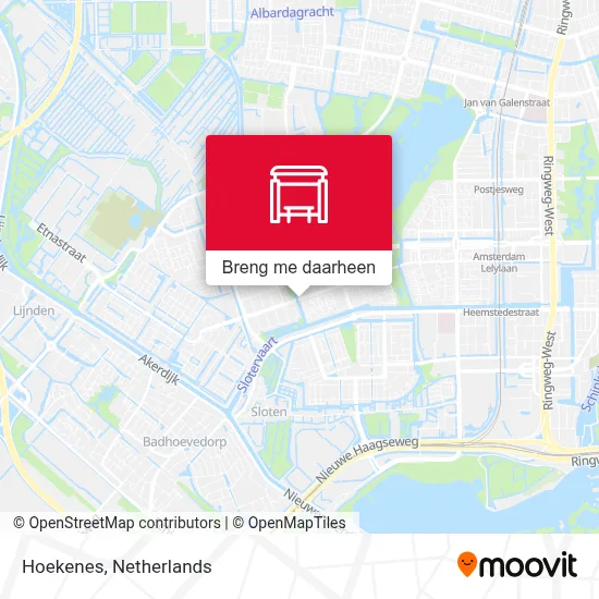 Hoekenes kaart