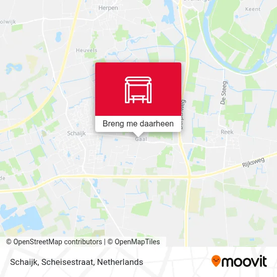 Schaijk, Scheisestraat kaart