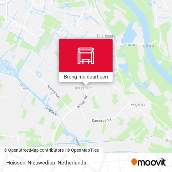 Huissen, Nieuwediep kaart