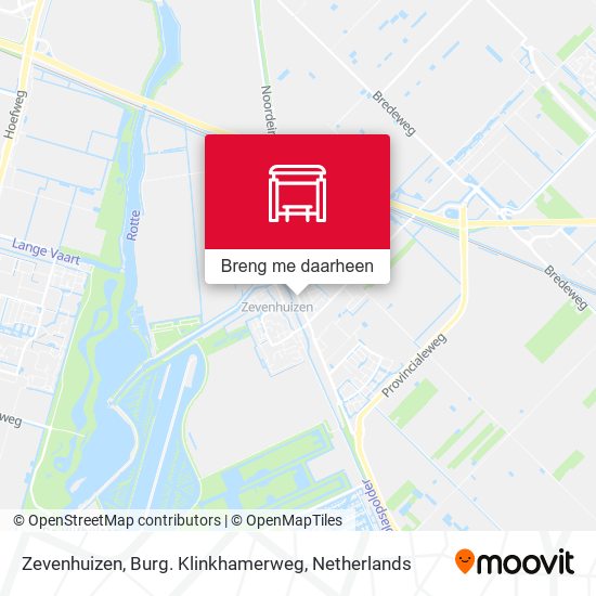 Zevenhuizen, Burg. Klinkhamerweg kaart