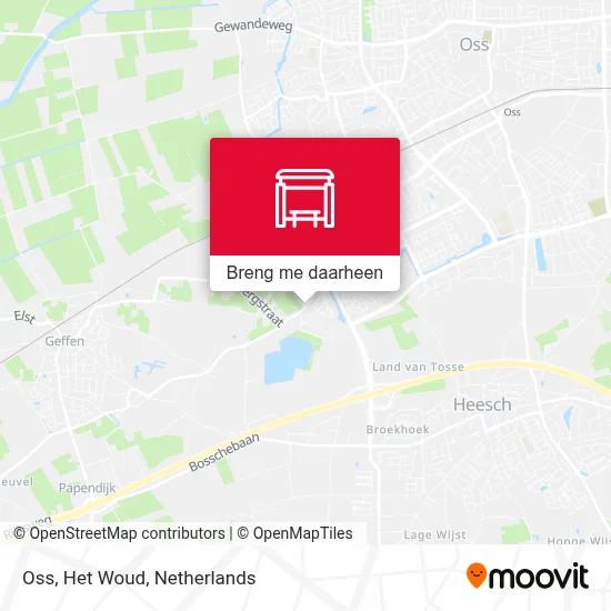 Oss, Het Woud kaart