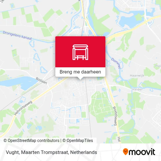 Vught, Maarten Trompstraat kaart