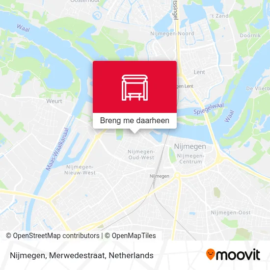 Nijmegen, Merwedestraat kaart