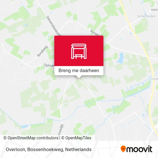 Overloon, Bossenhoekweg kaart