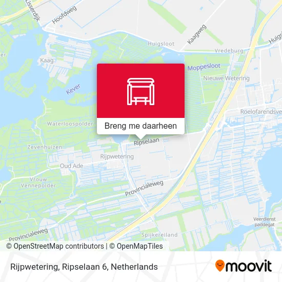 Rijpwetering, Ripselaan 6 kaart
