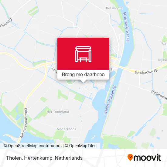 Tholen, Hertenkamp kaart