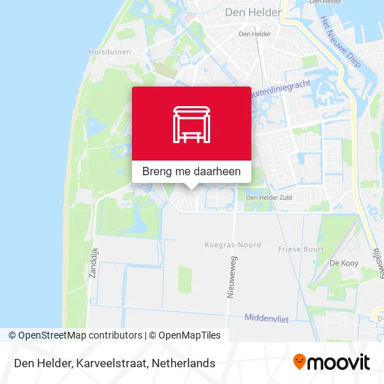 Den Helder, Karveelstraat kaart