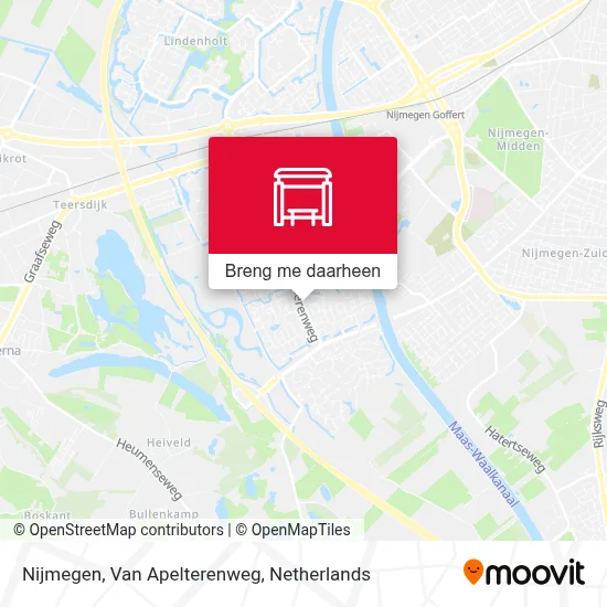 Nijmegen, Van Apelterenweg kaart
