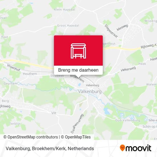 Valkenburg, Broekhem/Kerk kaart