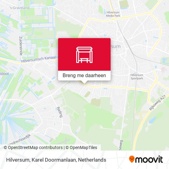 Hilversum, Karel Doormanlaan kaart