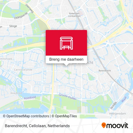 Barendrecht, Cellolaan kaart