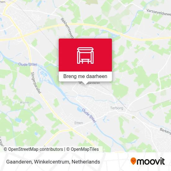 Gaanderen, Winkelcentrum kaart