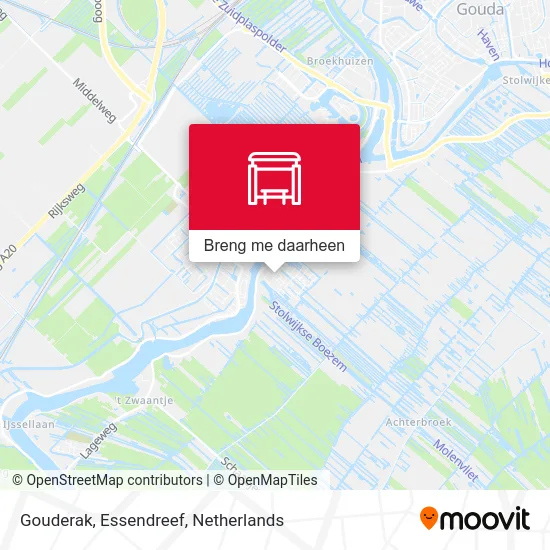 Gouderak, Essendreef kaart