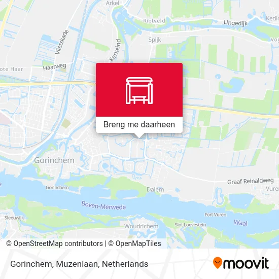 Gorinchem, Muzenlaan kaart