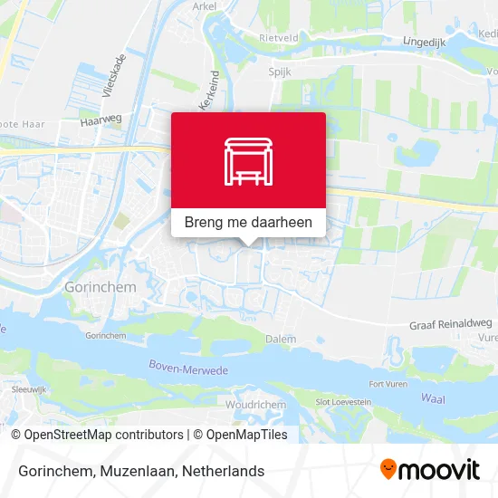 Gorinchem, Muzenlaan kaart