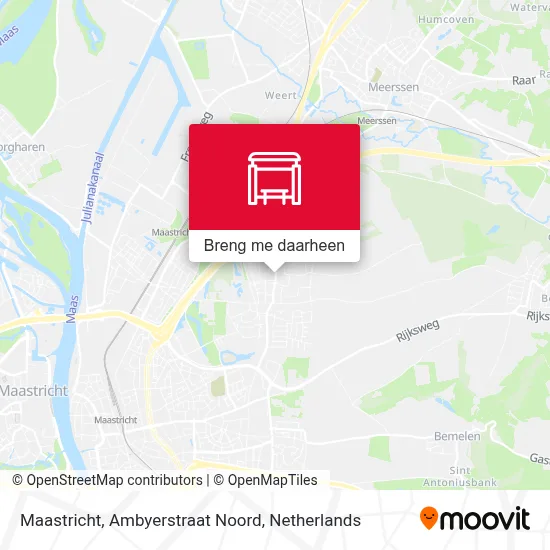Maastricht, Ambyerstraat Noord kaart