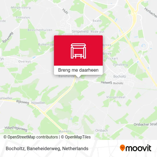 Bocholtz, Baneheiderweg kaart