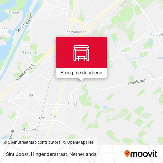 Sint Joost, Hingenderstraat kaart