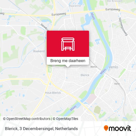 Blerick, 3 Decembersingel kaart