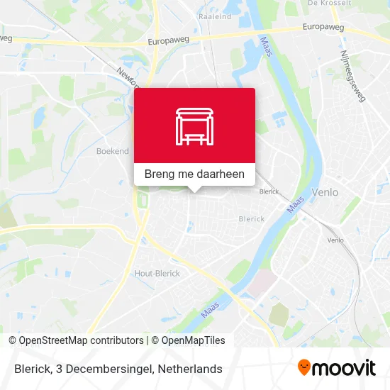 Blerick, 3 Decembersingel kaart
