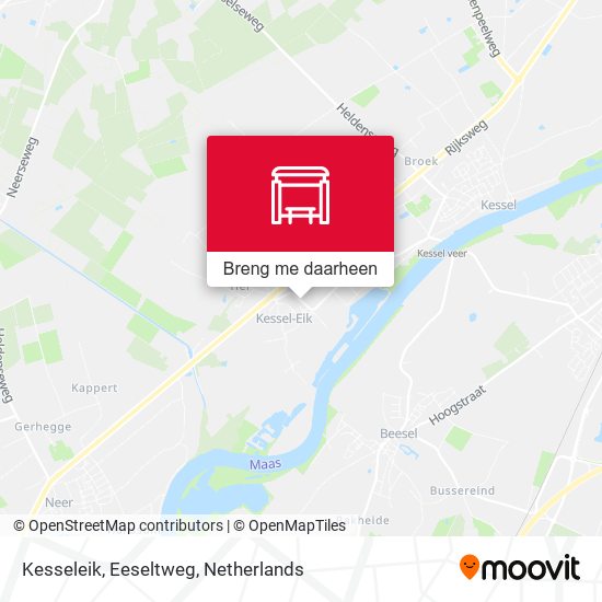 Kesseleik, Eeseltweg kaart