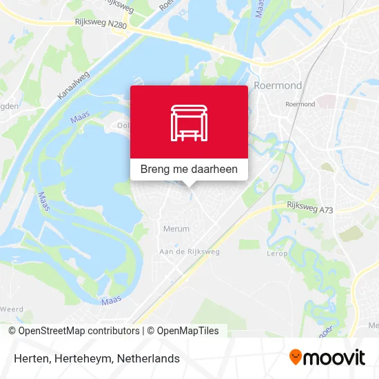 Herten, Herteheym kaart