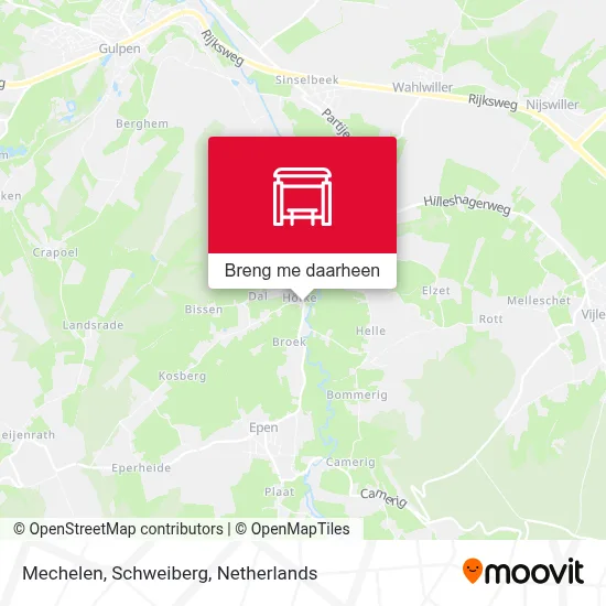 Mechelen, Schweiberg kaart