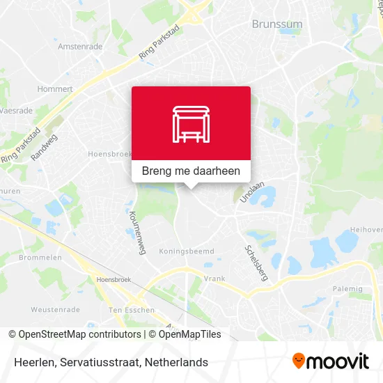 Heerlen, Servatiusstraat kaart