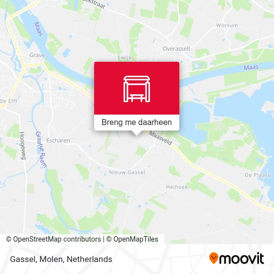 Gassel, Molen kaart