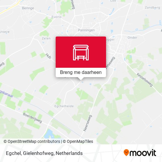 Egchel, Gielenhofweg kaart