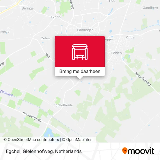 Egchel, Gielenhofweg kaart