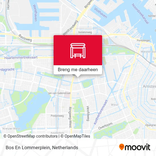 Bos En Lommerplein kaart