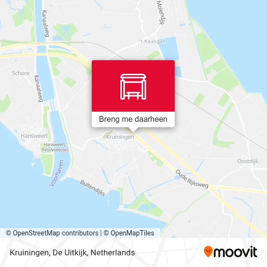 Kruiningen, De Uitkijk kaart
