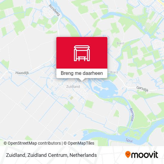 Zuidland, Zuidland Centrum kaart