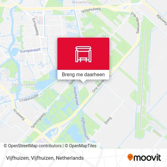 Vijfhuizen, Vijfhuizen kaart