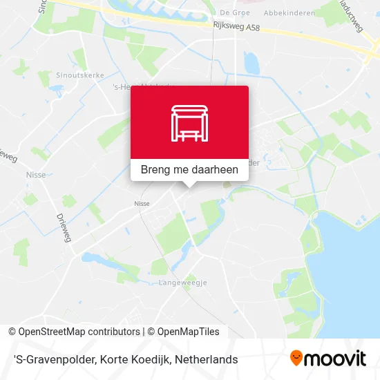 'S-Gravenpolder, Korte Koedijk kaart
