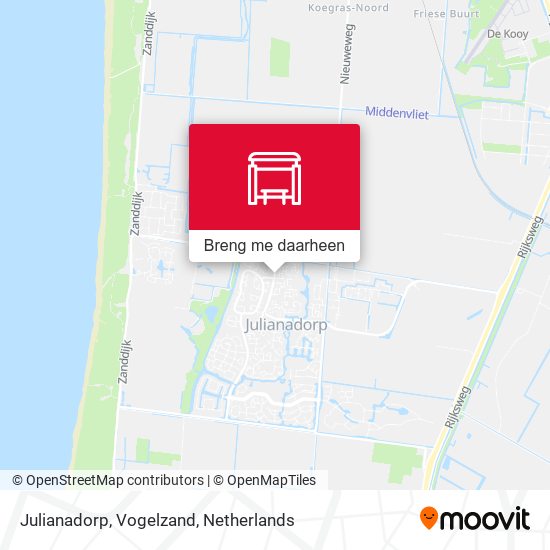 Julianadorp, Vogelzand kaart