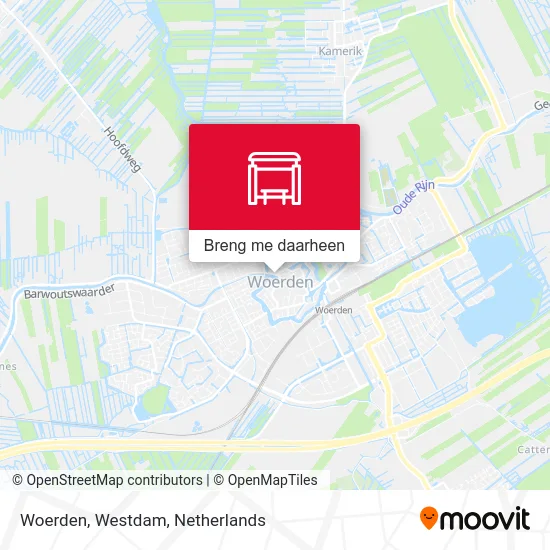 Woerden, Westdam kaart