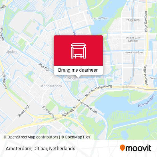 Amsterdam, Ditlaar kaart