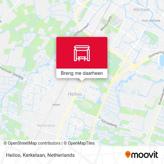 Heiloo, Kerkelaan kaart